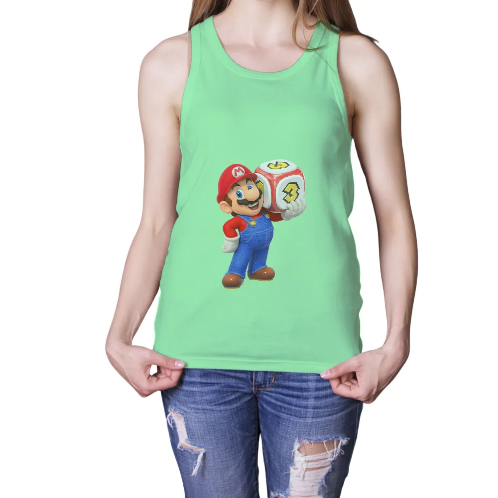 Graphic Tees: Mario's Adventure Cube - Gaming Icon|cena mario shirt