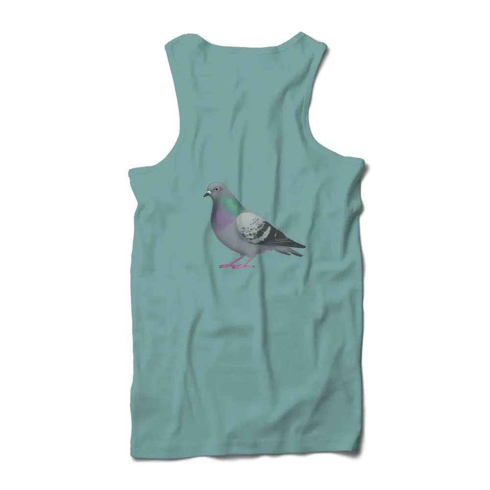 Shirts Graphic Tees: Pete the Pigeon - Symbol of Urban Resilience|saturdays iridescent shirt