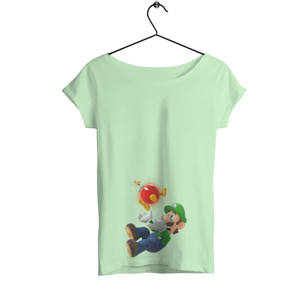 T-Shirt Printing: Luigi's Fireball Adventure|adventure time dancing with monsters shirt