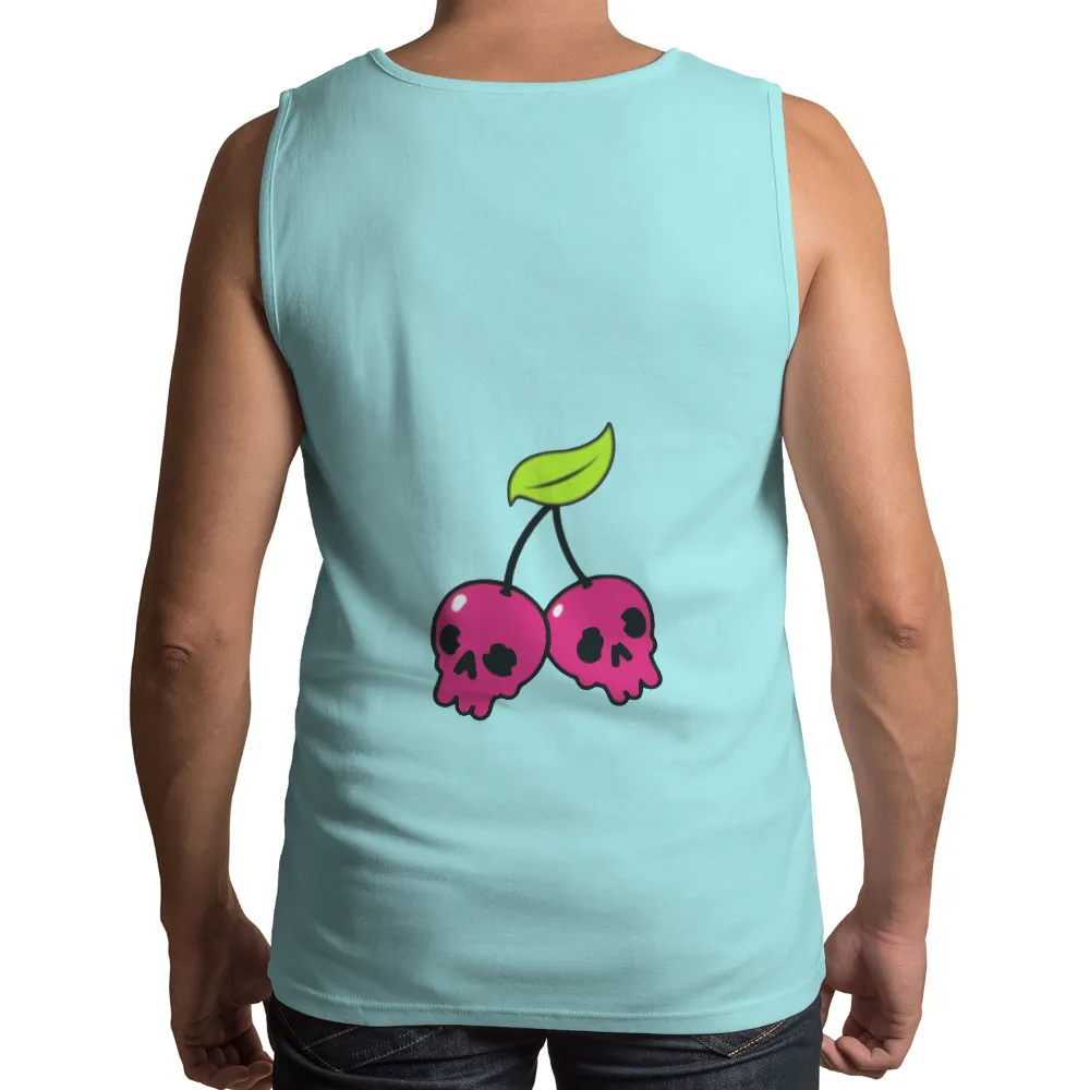 Customized Tee Shirts: Neon Skull Cherries - Pop Culture Meets Macabre|neon marble print shirt