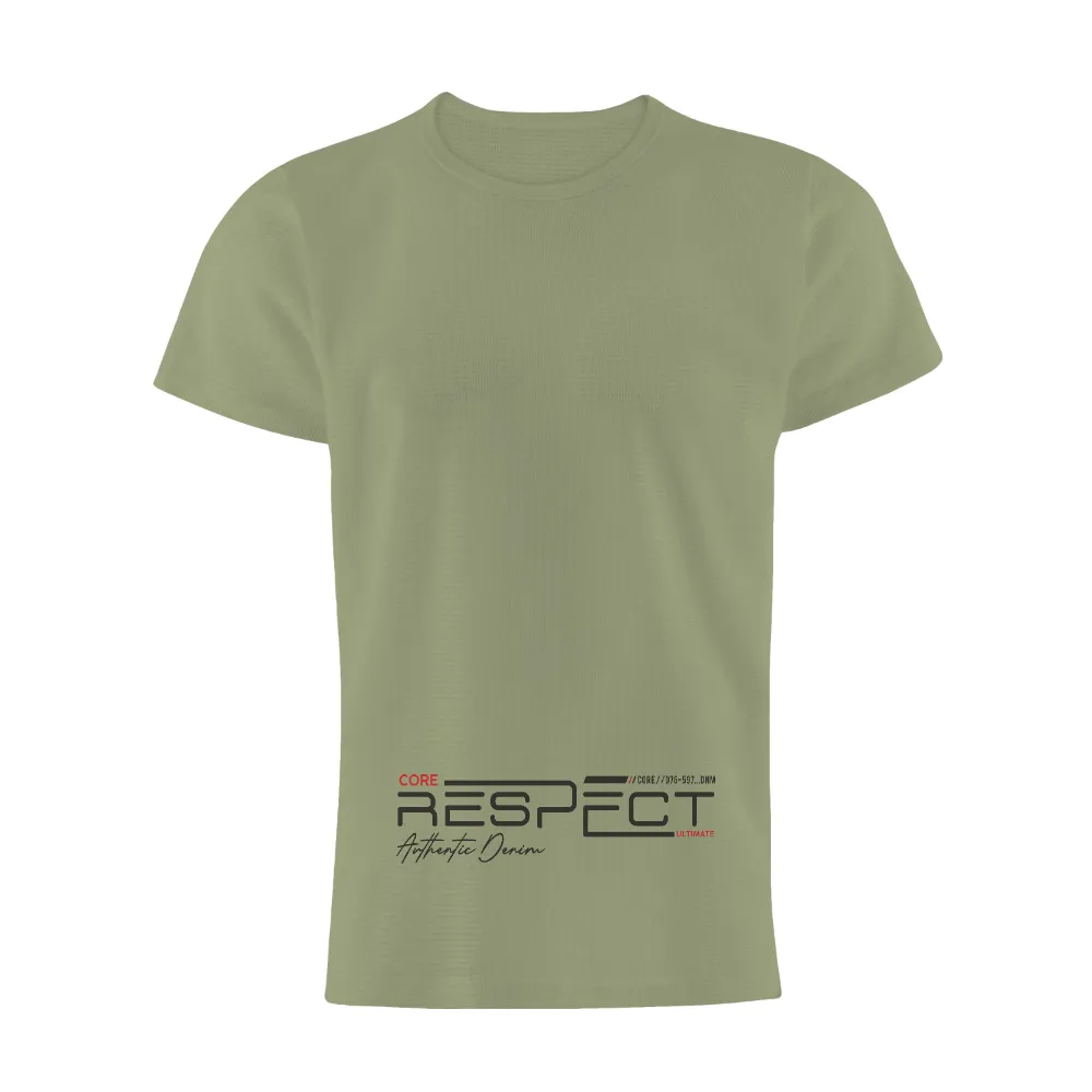 TShirt Design: Ultimate Respect - Authentic Denim Core|90s vintage shirts cheap