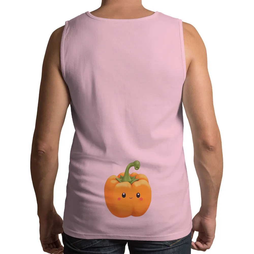 Custom Tee Shirts: Spread Joy with Happy Orange Bell Pepper|t shirt orange roblox