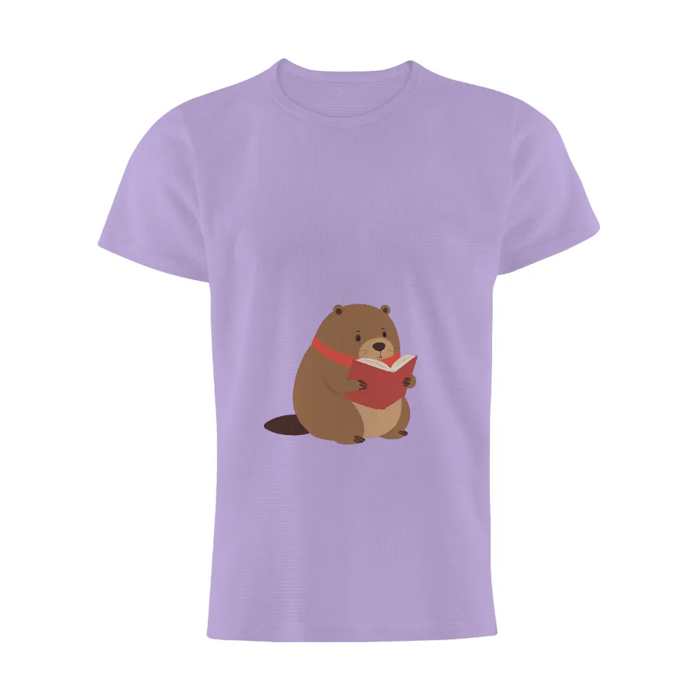 Graphic Tees: Benny the Beaver - Reading and Learning|t shirt yarn scarf crochet pattern