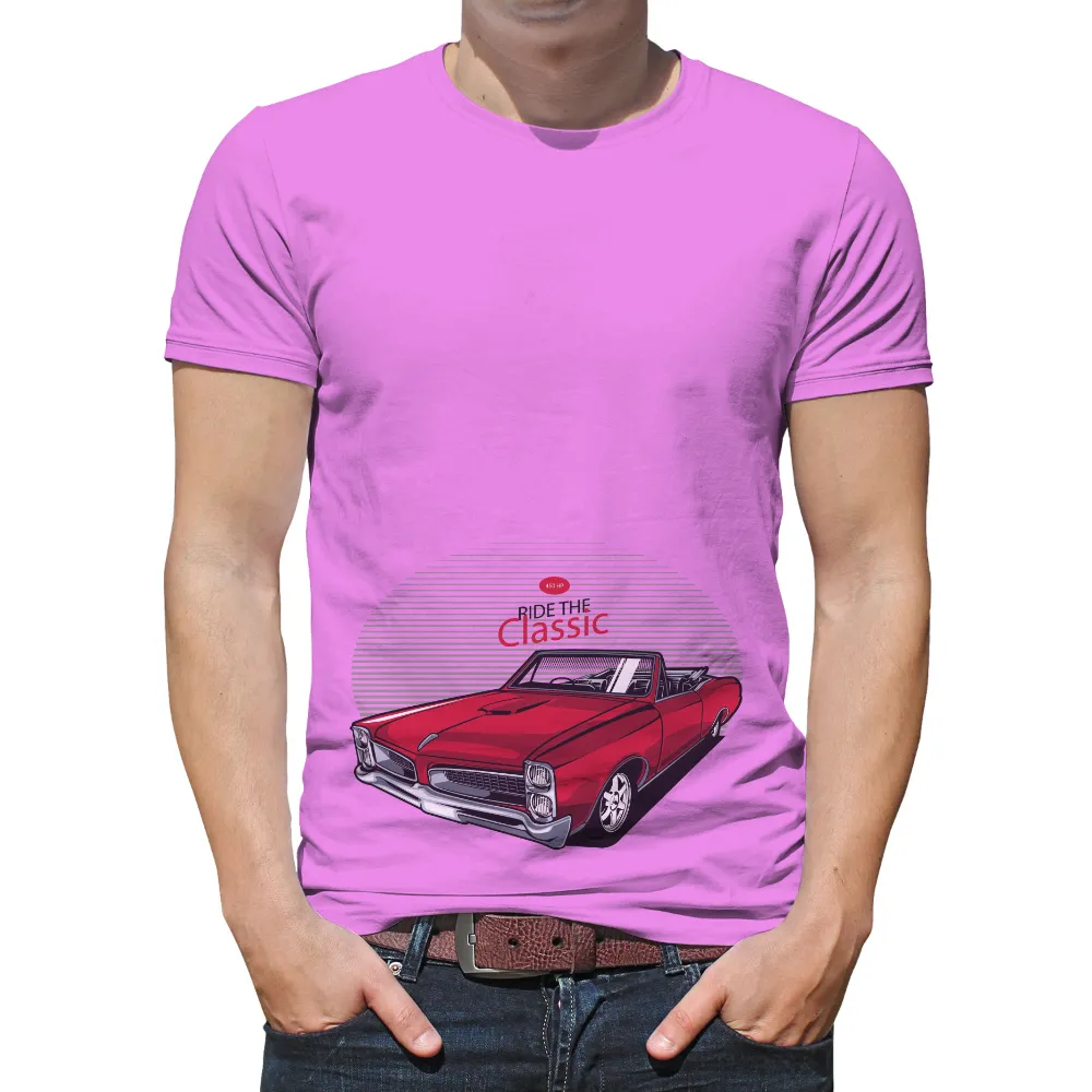 Graphic Tees: Ride the Classic Muscle Car - Vintage & Retro Design|red tape winter t shirts