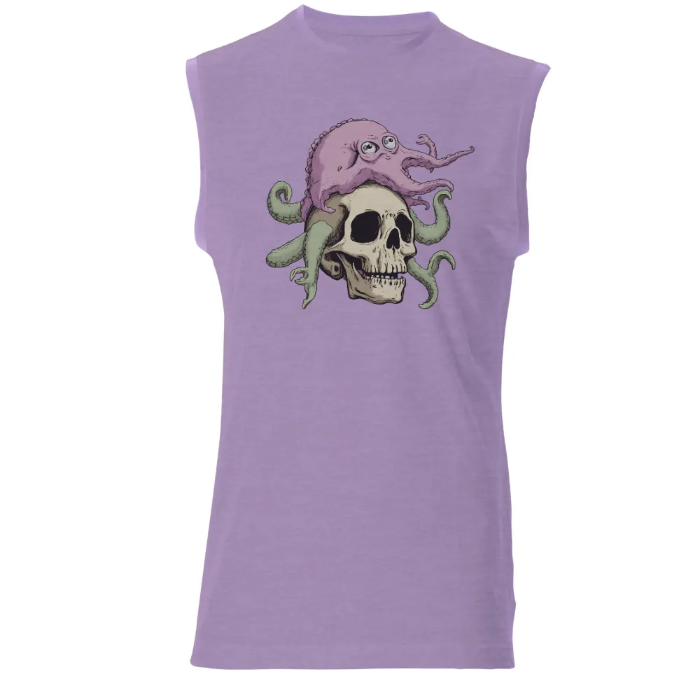 T-Shirt Printing: Skull and Octopus - A Dance of Life and Death|roblox skull shirt