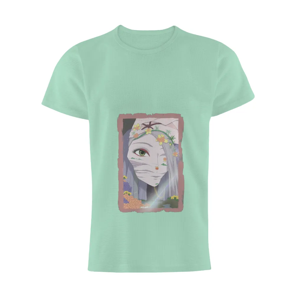 Graphic Tees: Enchanting Forest Guardian - Artistic Designs|t shirt painting on nature