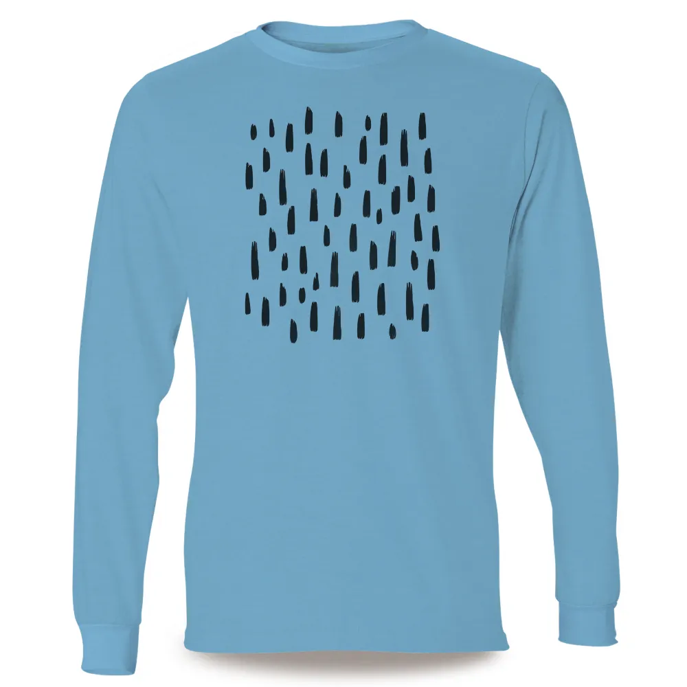 Custom T-Shirt Printing: Hand-Drawn Raindrops - Minimalist Art|tee higgins drops