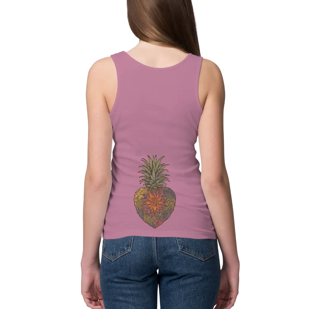 T-Shirts Custom: Pineapple Heart - A Symbol of Hospitality and Growth|men have made a lot of bad art shirt