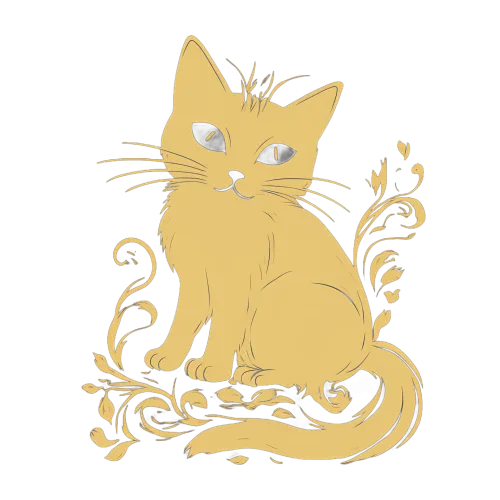 Shirts Graphic Tees: Enchanted Cat with Magical Flower