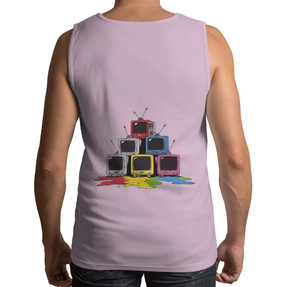 Vibrant Retro CRT Television Art: Celebrating the Analog Era|vintage summer tees