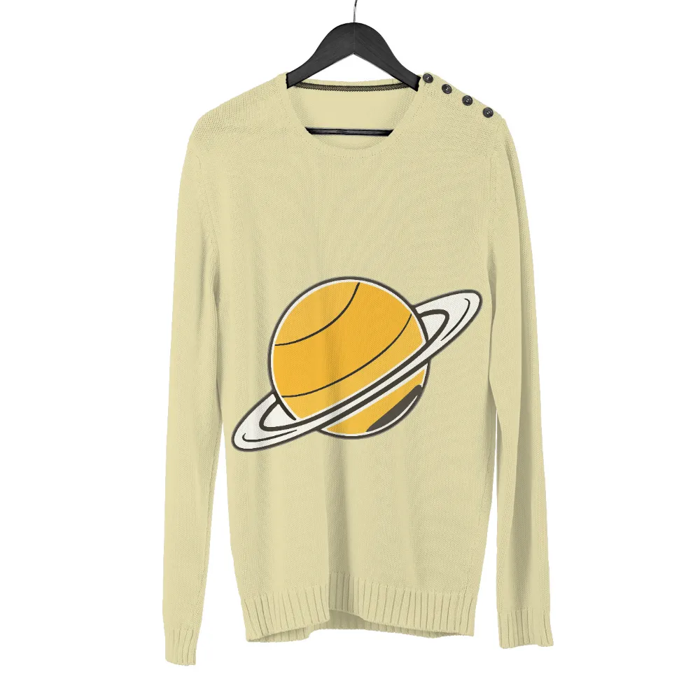 T-Shirt Printing: Explore the Grandeur of Saturn with Vibrant Artistic Design|dripping space shirt