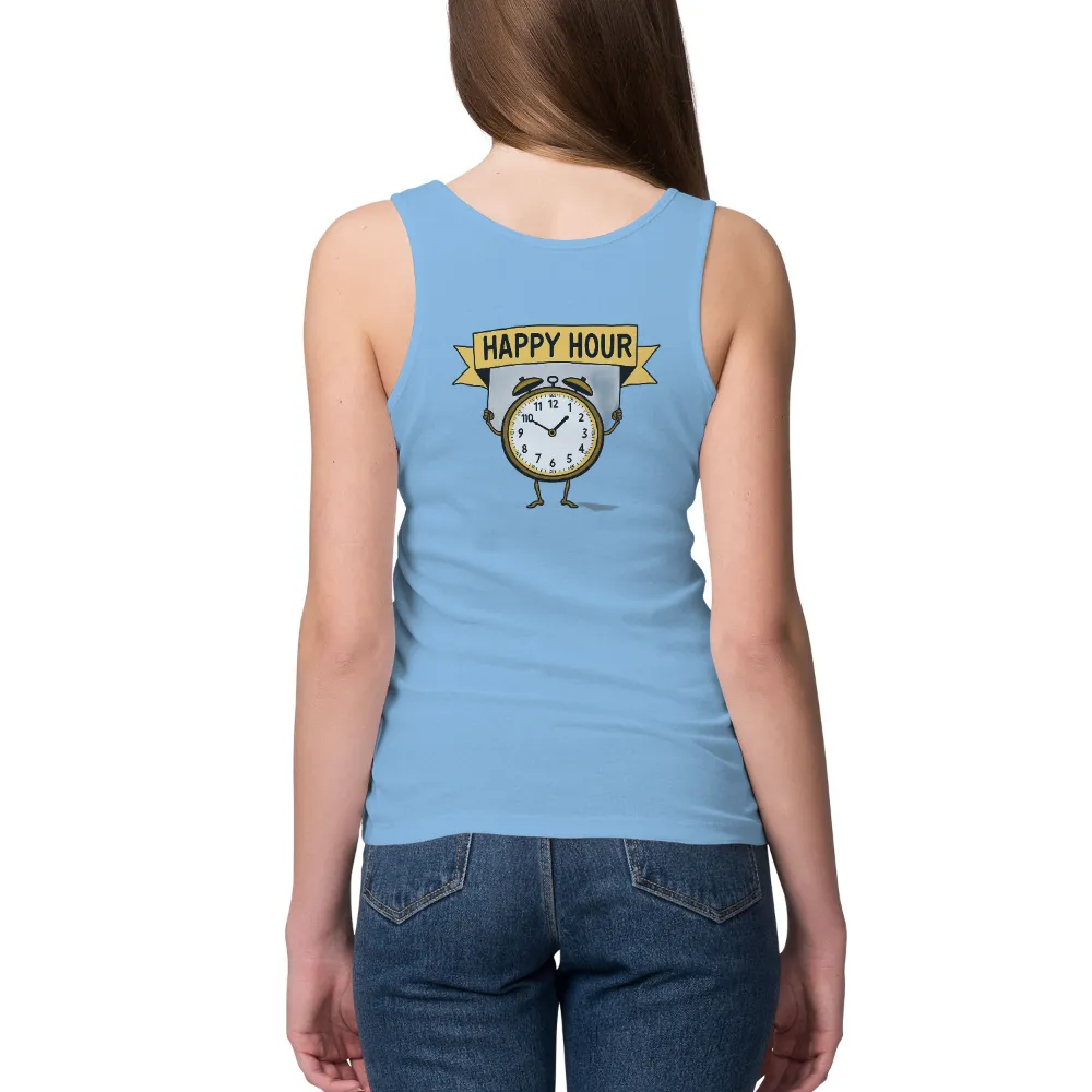 Custom Tee Shirts: Celebrate Happy Hour with Whimsical Clock Design|tracy mcgrady vintage shirt