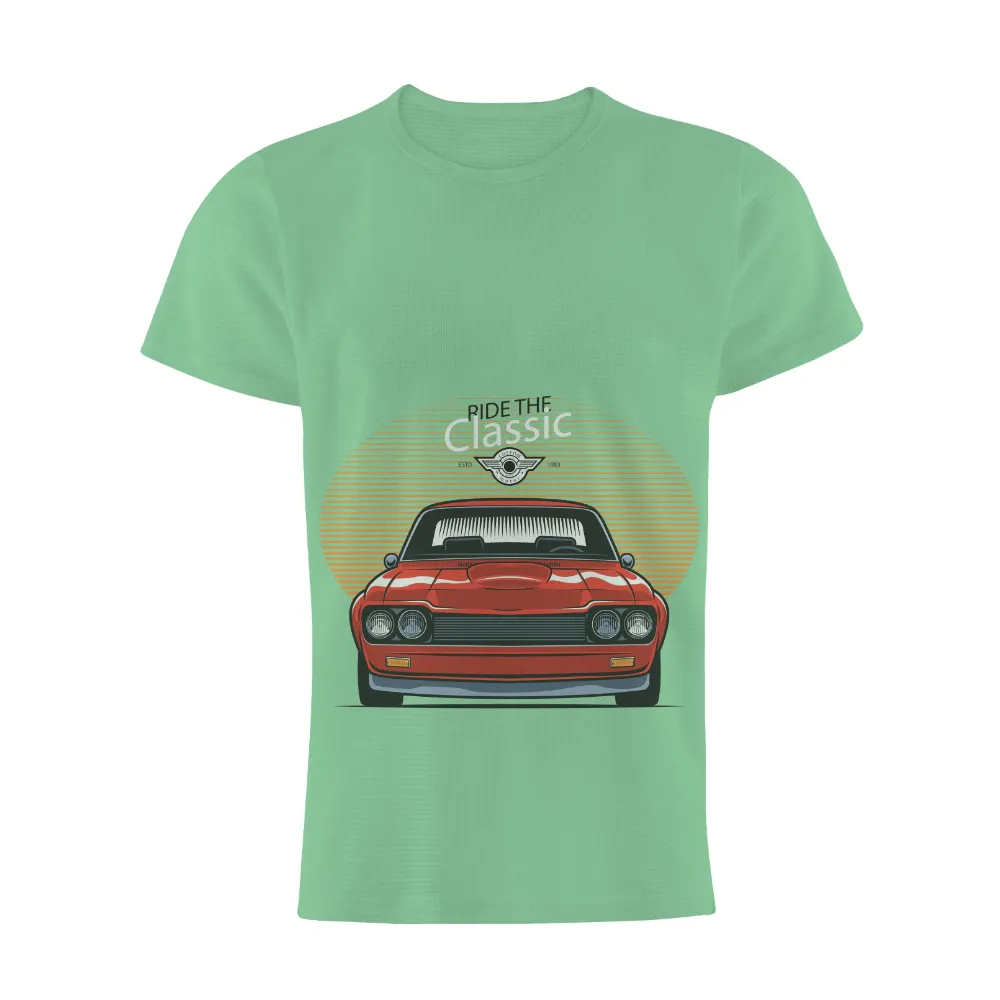 Graphic Tees: Ride Time Classic - Vintage Muscle Car Enthusiast|capitalist nostalgia shirt