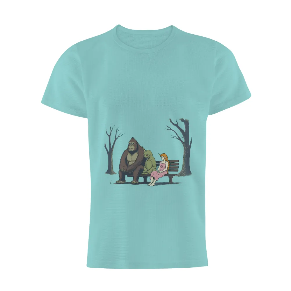 T-Shirts Pattern: Unlikely Companions in the Forest| Dark forest