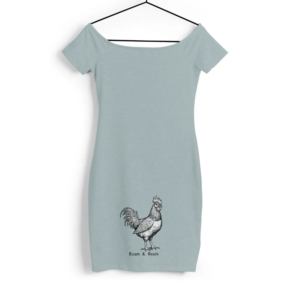 Rooster T-Shirts Design: Vintage Engraving Art|earth day t shirt vintage