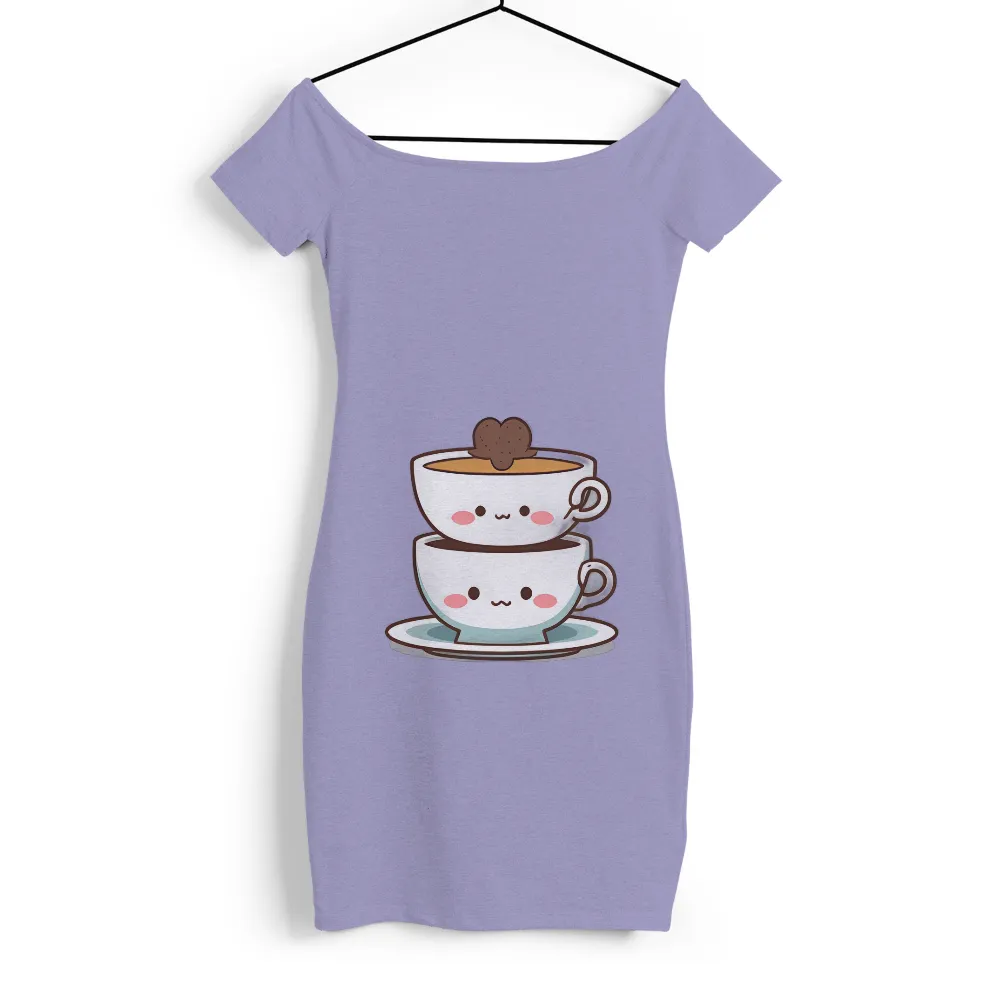 TShirt Printing: Adorable Teacups | Friendship & Comfort| Stacked teacups design