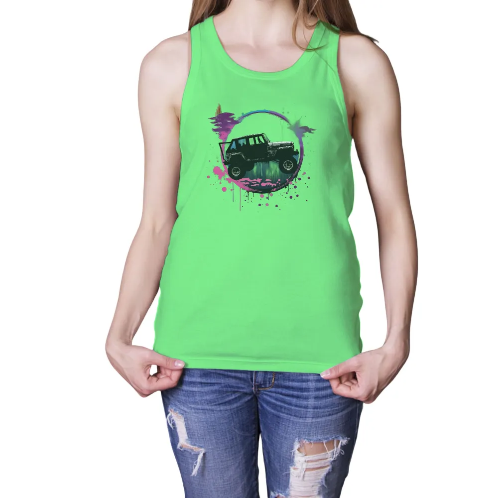 TShirt Printing: Adventure Awaits with Vibrant Jeep Wrangler Design|adventure time shirt sex