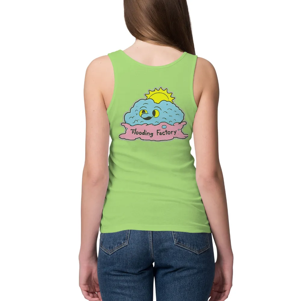 Whimsical Cloud Wink: Flooding Factory Design|the tnt smile time hour tshirt