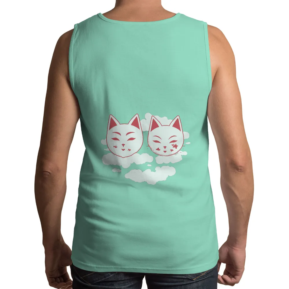 TShirt Printing: Serene Cats in the Clouds - Artistic Design|adopt black cats shirt hot topic