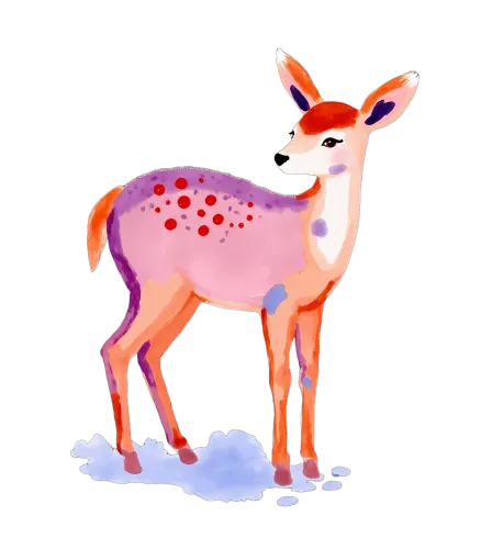 Custom T-Shirt Printing: Enchanting Deer Design - Magical, Whimsical, Winter Wonderland