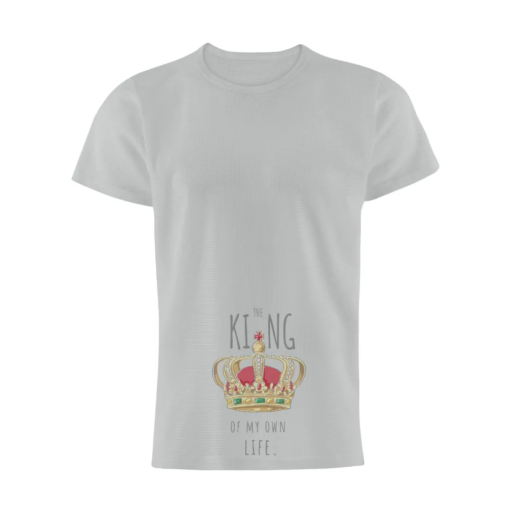 T-Shirts Custom: The King of My Own Life Crown Design|mom to the 4th power shirt