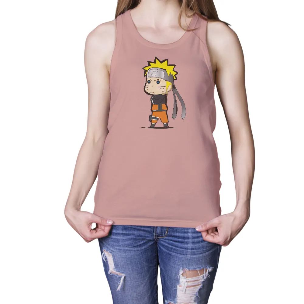 Tee Shirts Printed: Chibi Naruto - Determination and Spirit|ninja roblox t shirt