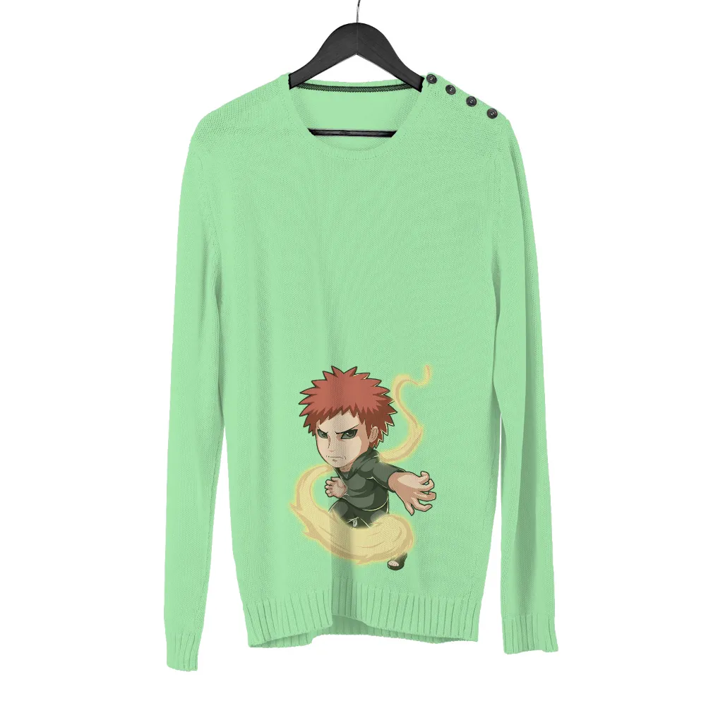 Custom T-Shirt Printing: Gaara from Naruto - Anime Power and Control|naruto t shirt youth