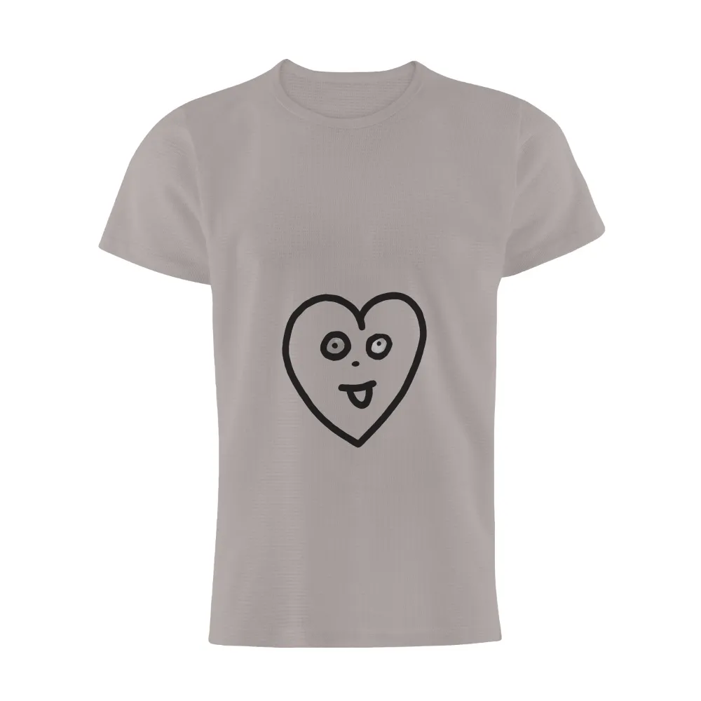 TShirt Printing: Embrace Life's Duality with Echo|white shirt with rainbow heart