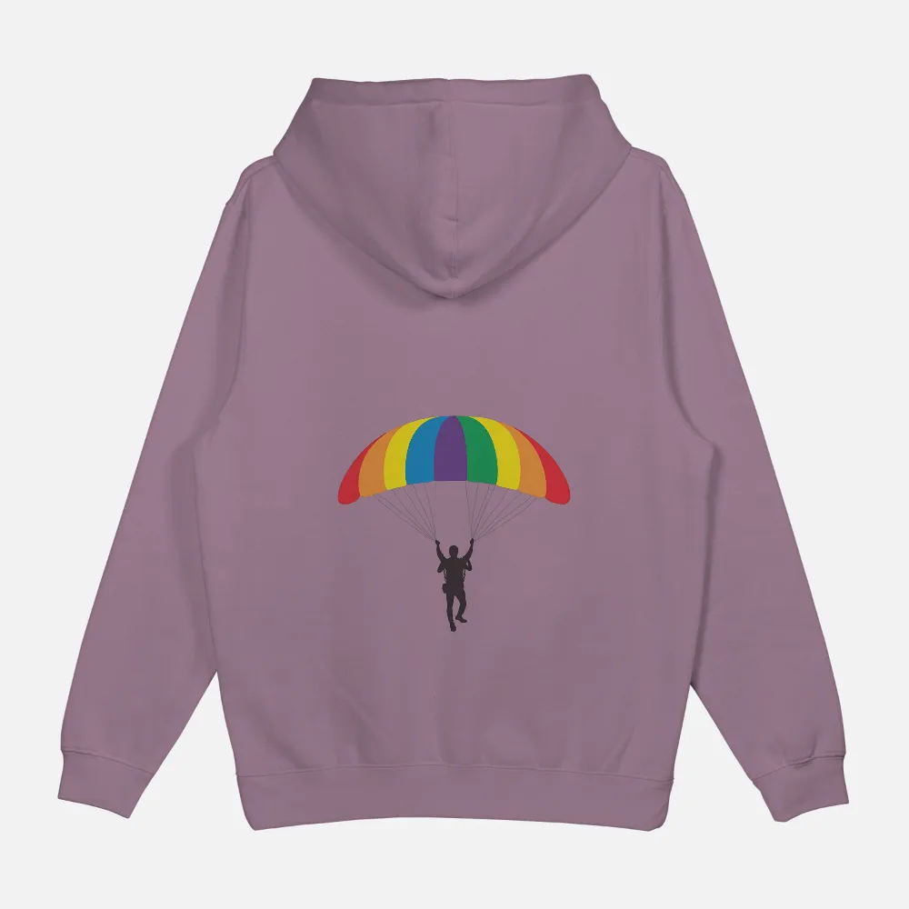 Pride Graphic Apparel: Rainbow Parachute Designs for LGBTQ+ Celebration|rainbow pride shirt womens