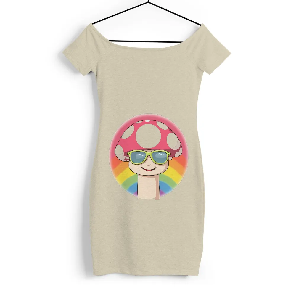 Customized Tee Shirts: Whimsical Sunny - Joyful Rainbow Design|men rainbow long sleeve shirt