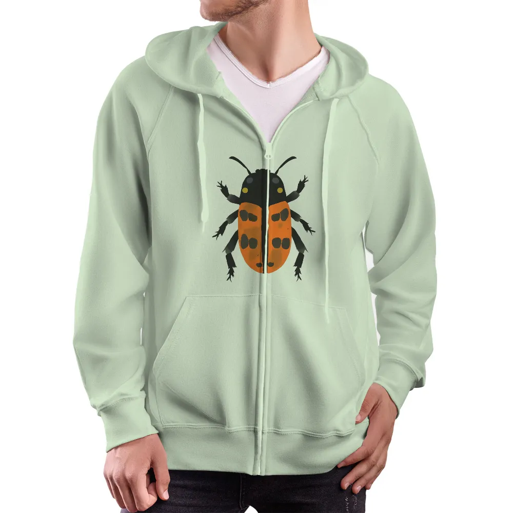 Custom Tee Shirts: Beetle of Resilience - Artistic Designs|vw beetle women's t shirt