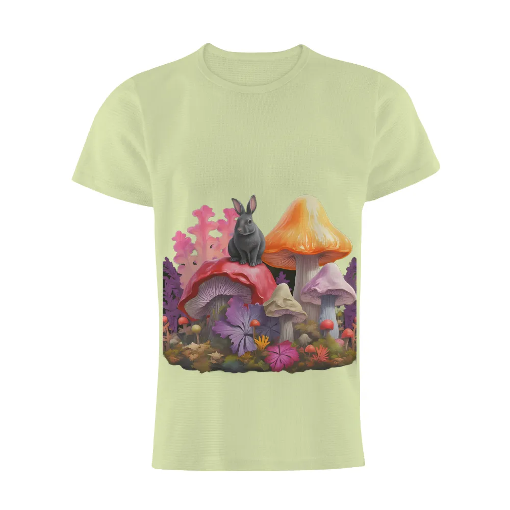 Custom Tee Shirts: Thumper's Magical Forest Adventure|men's art cotton colorful printed loose casual shirts