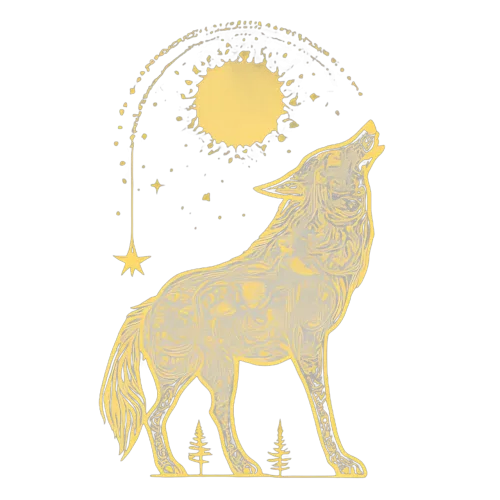 Custom T-Shirt Printing: Lone Wolf Under the Moon