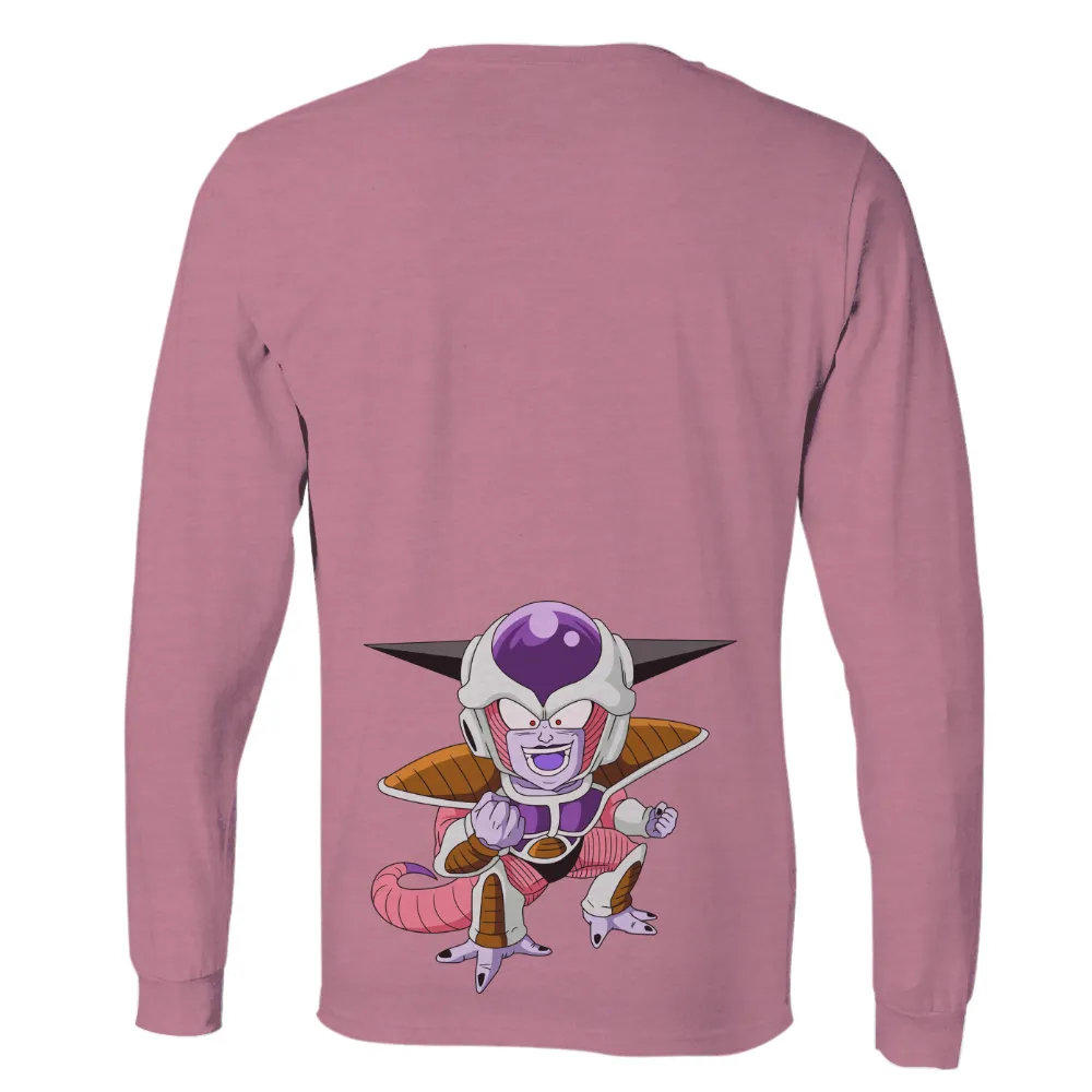 Frieza T-Shirts Pattern: Iconic Pose from Dragon Ball|blue shirt cartoon character