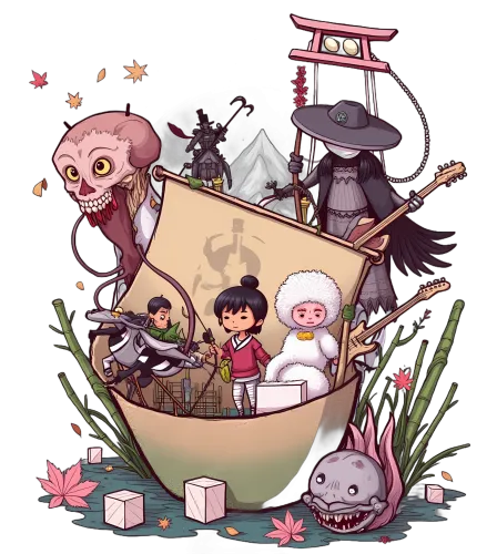 Tee Shirt Printing: Fantasy Journey with Mei and Friends