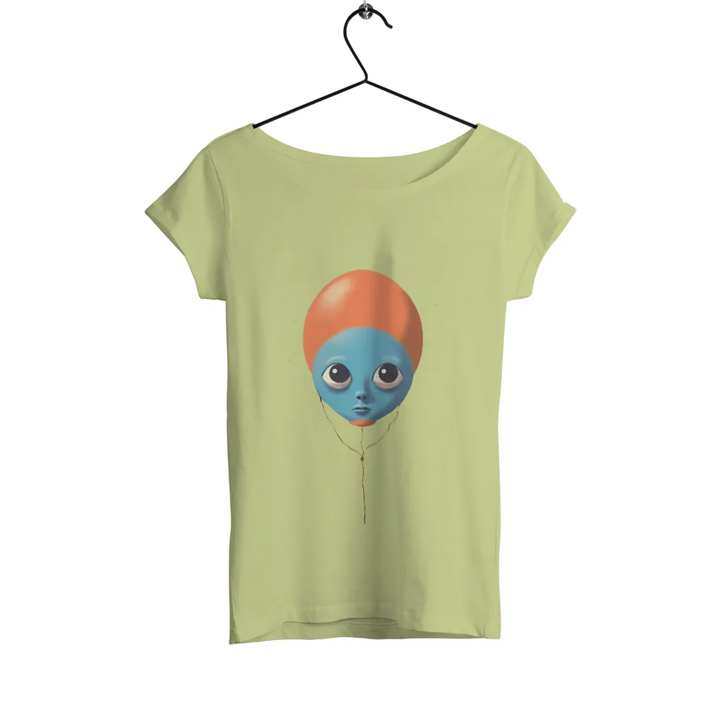 Custom Tee Shirts: Whimsical Balloon Face - Artistic Design|smiley face valentine shirt