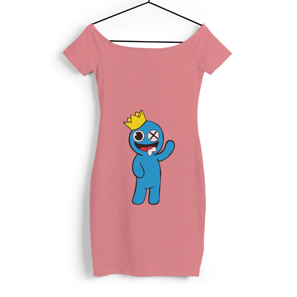 T-Shirts Pattern: Bloop - The Quirky Blue Character with a Golden Crown|roblox t shirt pastel