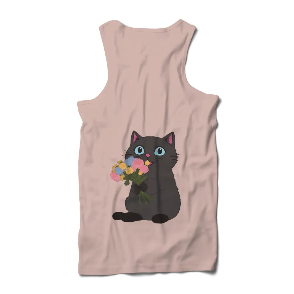 Tee Shirt Printing: Luna the Flower Cat Spreads Joy|cute 4th of july shirts for women