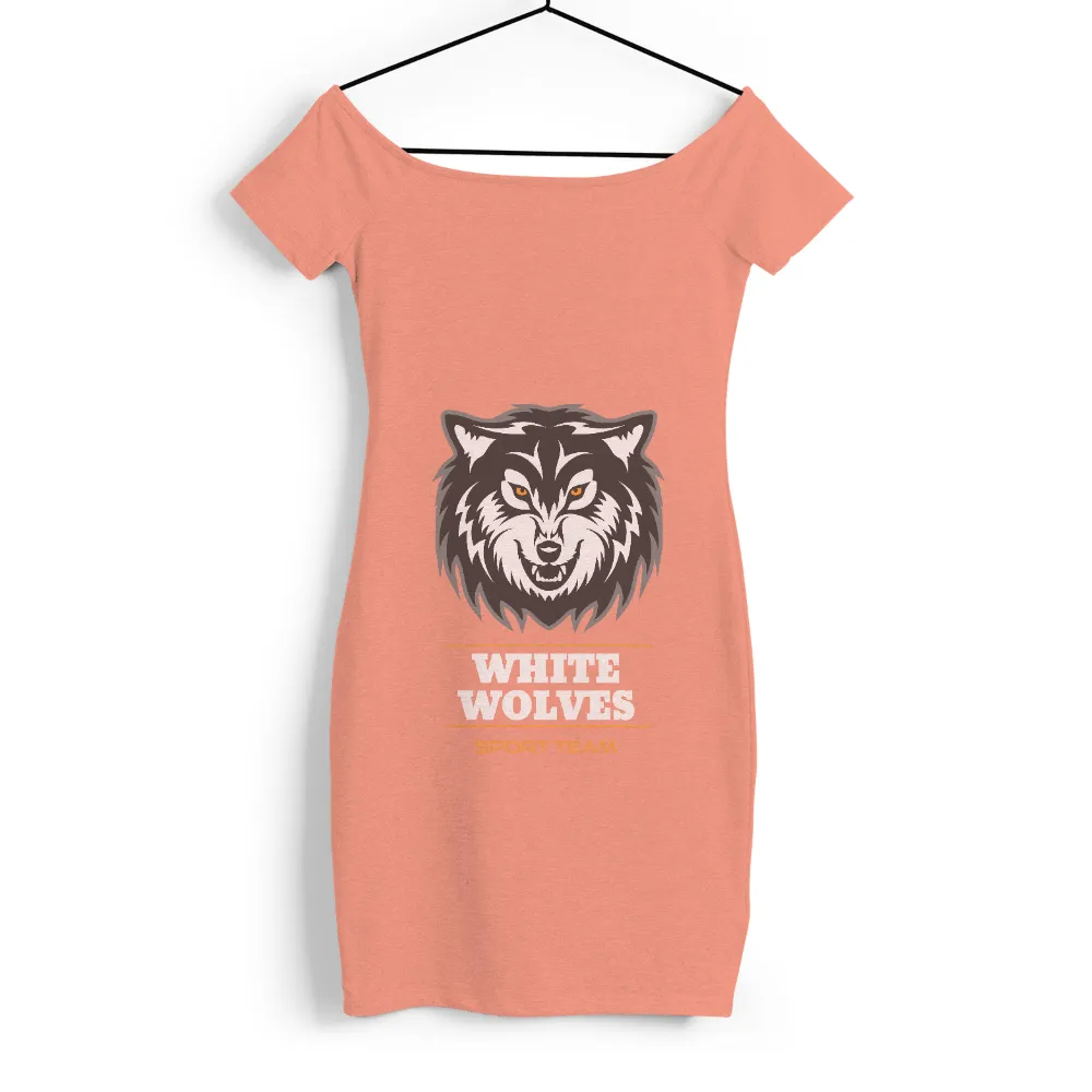 White Wolves Sport Team TShirt Printing - Bold Wolf Design|wolf king merch