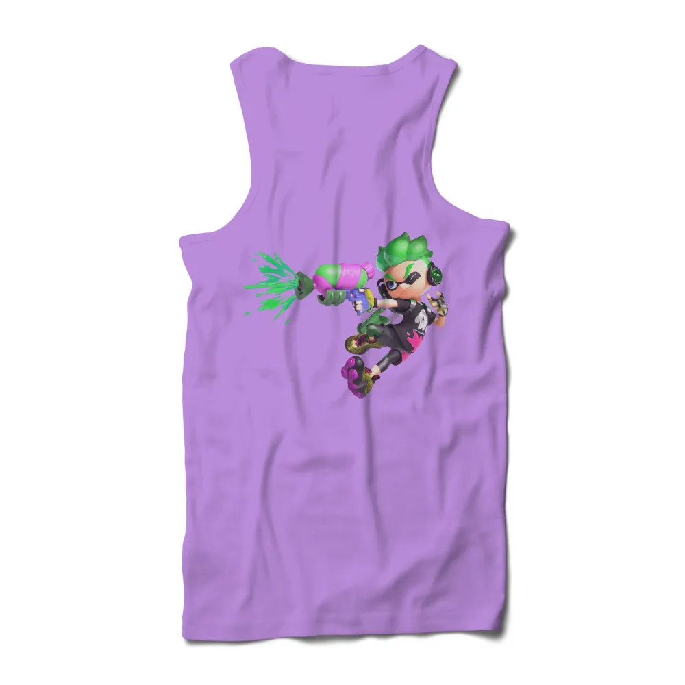 Customized Tee Shirts: Squidkid's Adventure with Green Ink Blaster|t shirt warehouse menlyn