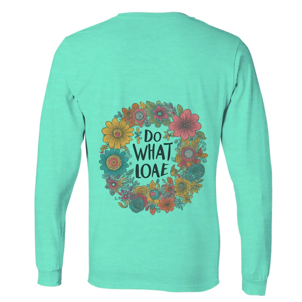 T-Shirts Custom: Do What You Love - Vibrant Floral Design|graffiti nature