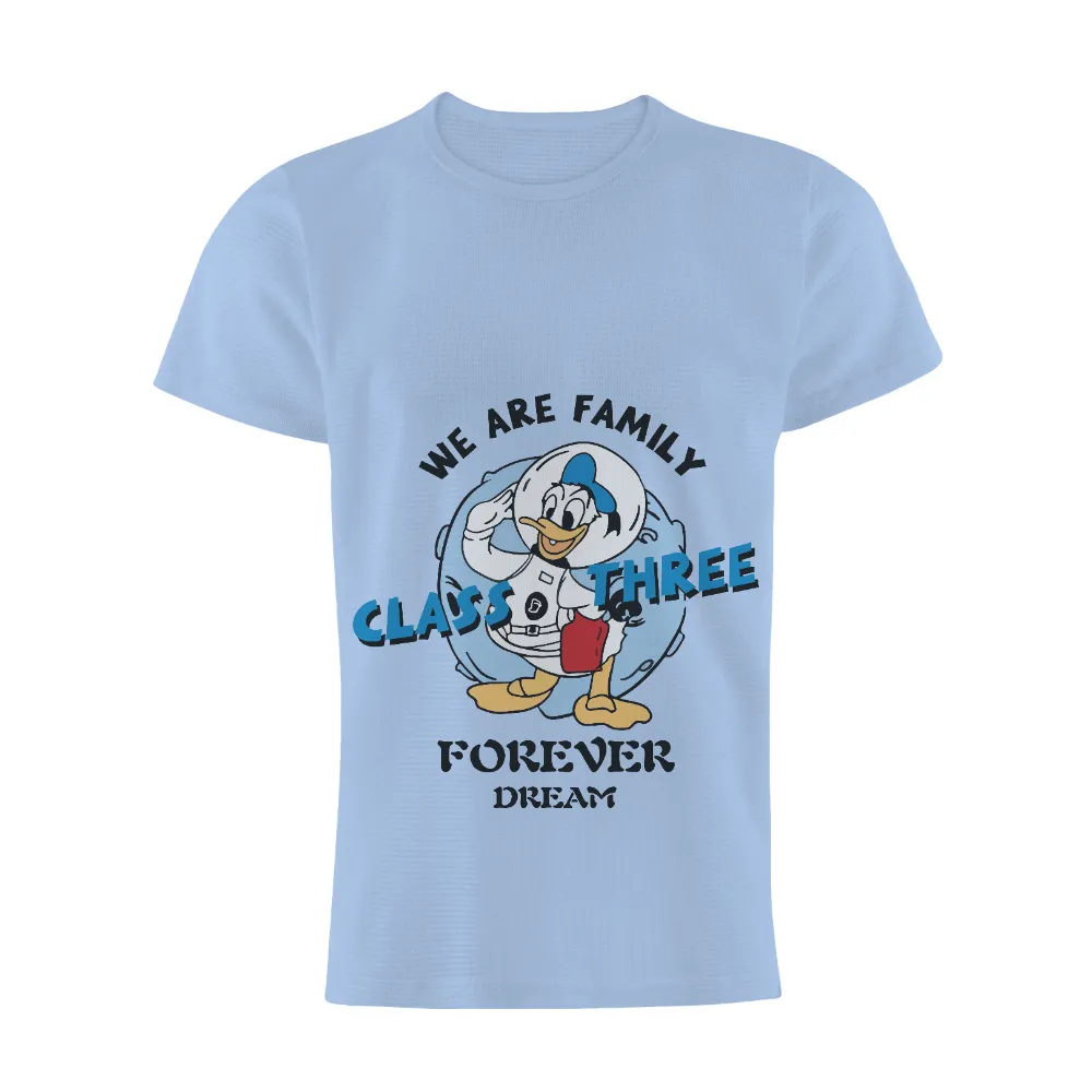 Tee Shirts Printed: Donald Duck Astronaut - Forever Dream|magenta family shirt