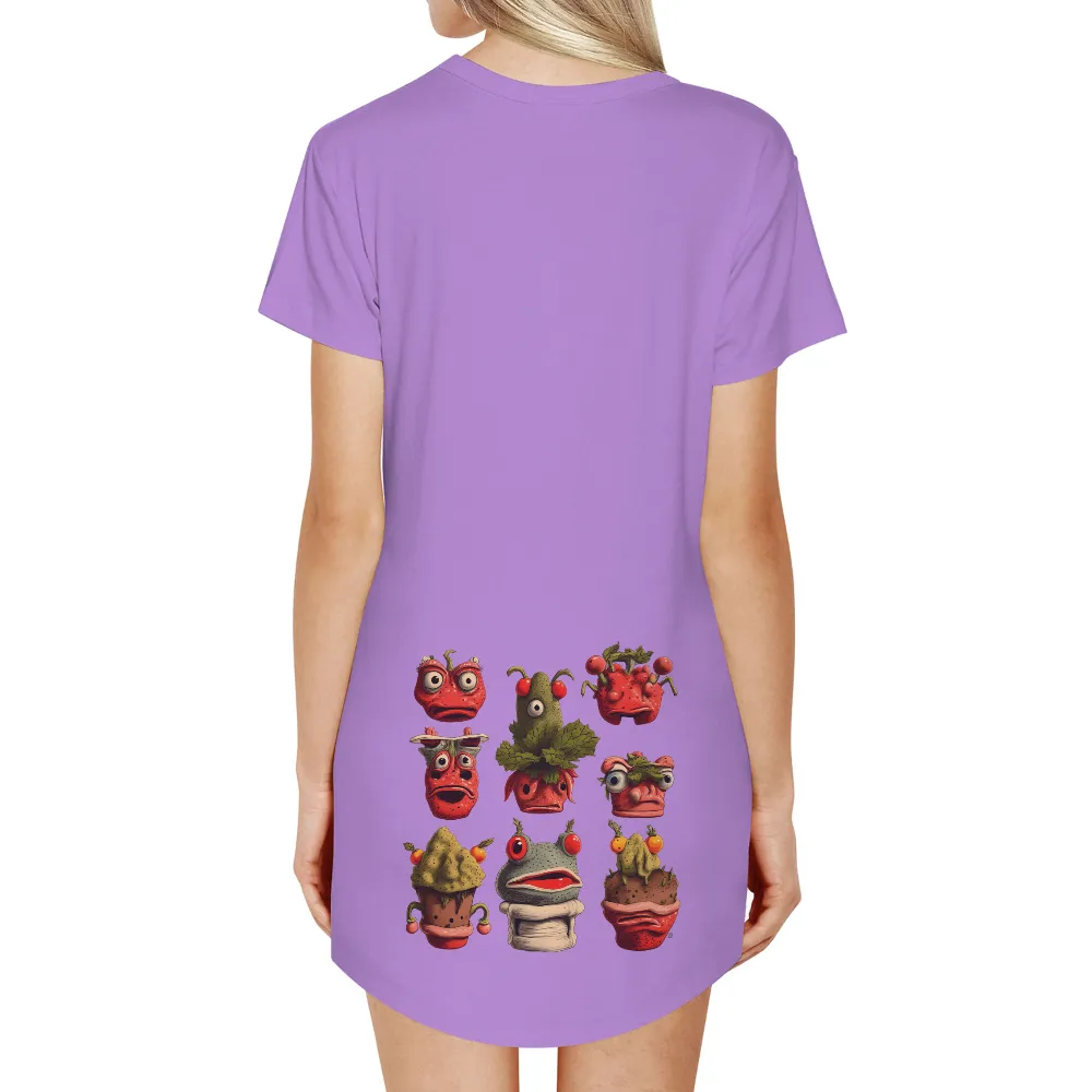 Tee Shirts Printed: Quirky Anthropomorphic Vegetables|5sos calm shirt