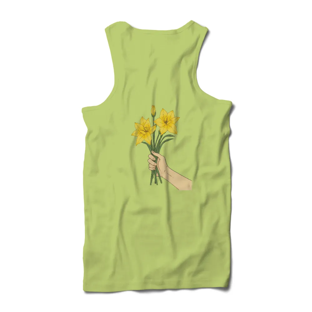 T-Shirts Custom: Yellow Lilies of Hope|rebellious hope t shirt black