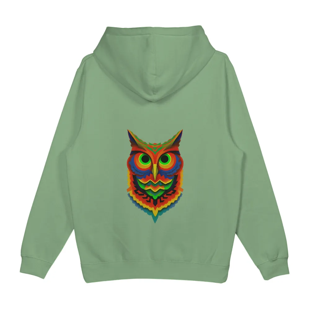 Customized Tee Shirts: Vibrant Owl Wisdom - Artistic Designs|owl graffiti