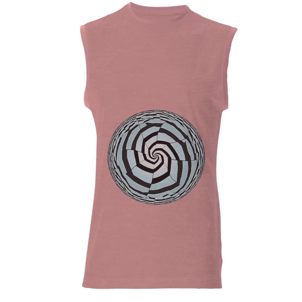 T-Shirts Pattern: Spiral Journey into Infinity|t shirt roblox black and white