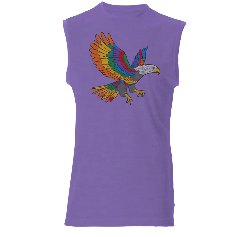 Custom Rainbow Eagle Design: Embracing Freedom, Diversity, and Unity|rainbow women's t shirt