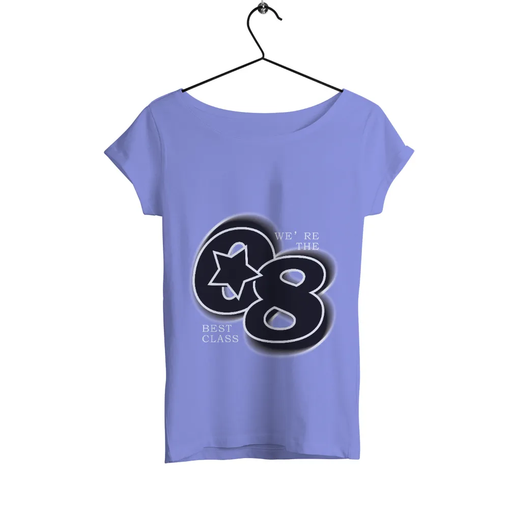 Custom T-Shirt Printing: C8 - The Best Class|cartoon character with star on shirt