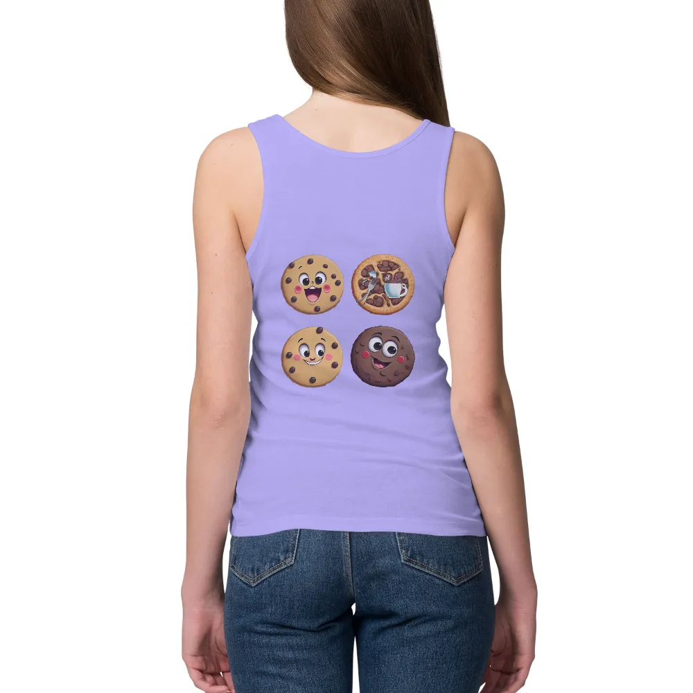 Custom Tee Shirts: Cheerful Cookies - Funny & Quotes|vlone friends tee rainbow