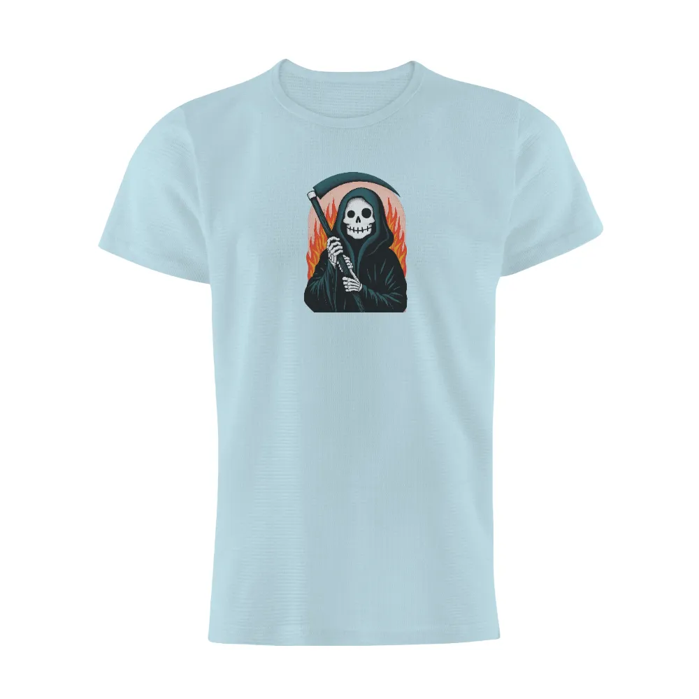 Custom T-Shirt Printing: Embrace Life with the Grim Reaper Design|selfish with my time and energy shirt